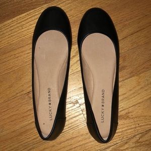 Lucky Brand black ballet flats- new